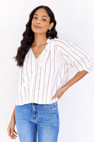 SALE - Emery Striped Blouse
