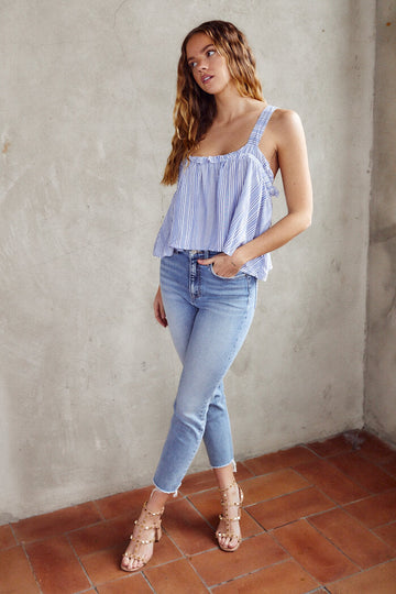 Quinn Cropped Straight Leg Jean