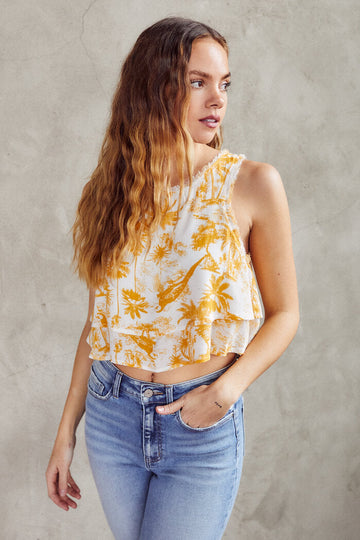 Jude Palm Print Tank