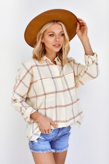Sadey Plaid Blouse