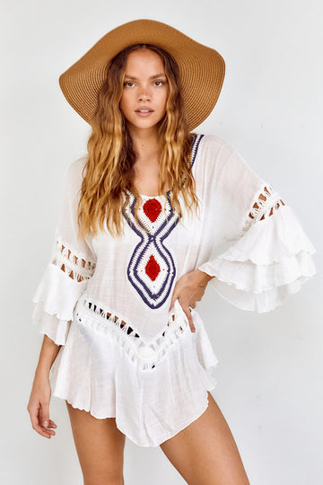 Lara Embroidered Cover Up