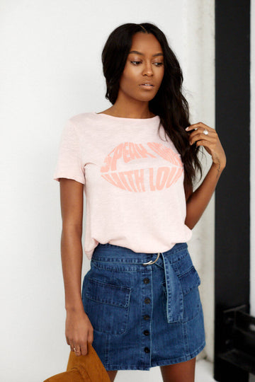 Speak Only With Love Graphic Tee