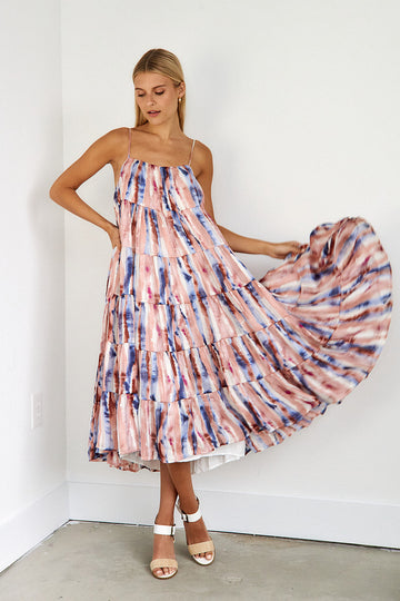River Tie Dye Midi Dress