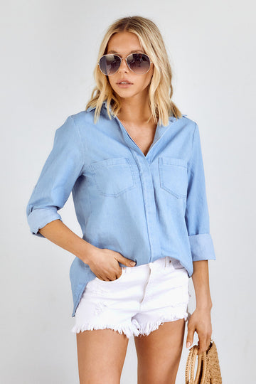 Lennie Button Front Blouse