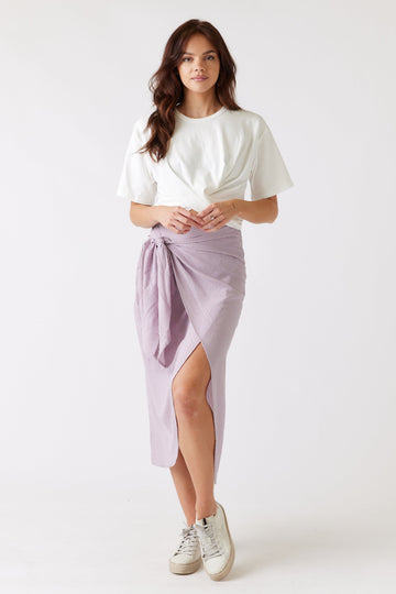 Ella Wrapped Midi Skirt