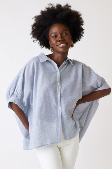 Andie Oversized Button Down