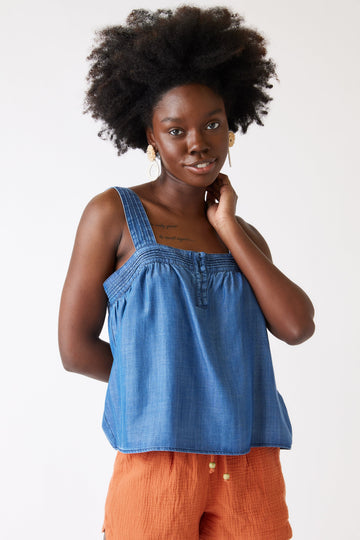 Greer Chambray Tank