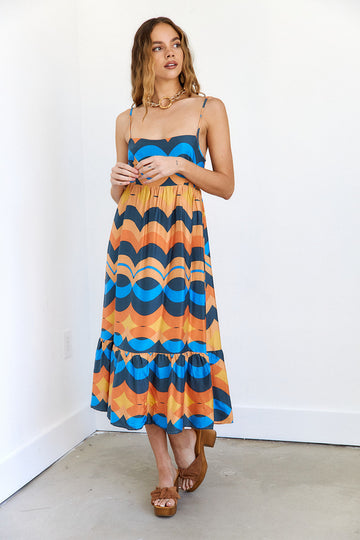 SALE- Cali Printed Maxi Dress