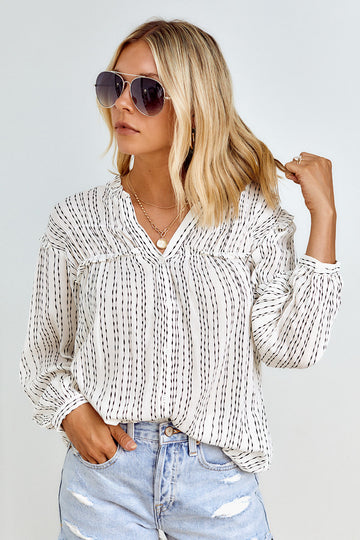 Simone Ruffle Detail Blouse