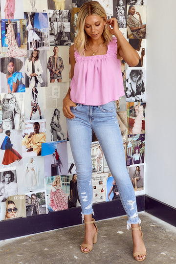 Lane Distressed Skinny Jean