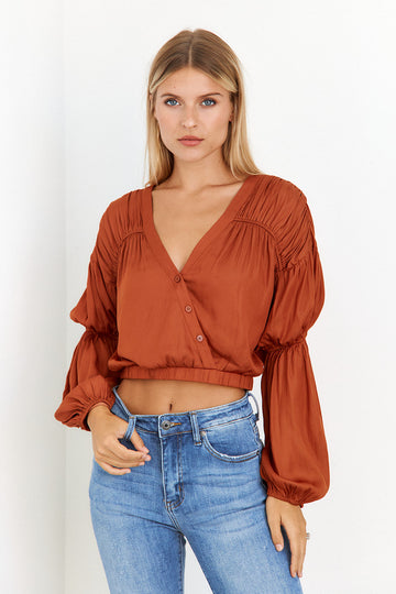 SALE - Ariah Button Front Blouse