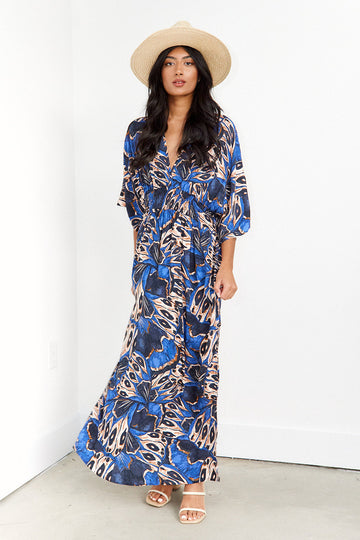Fawn V Neck Maxi Dress