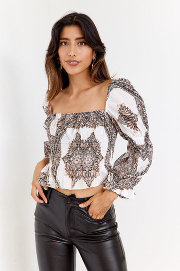 SALE - Agnes Printed Blouse