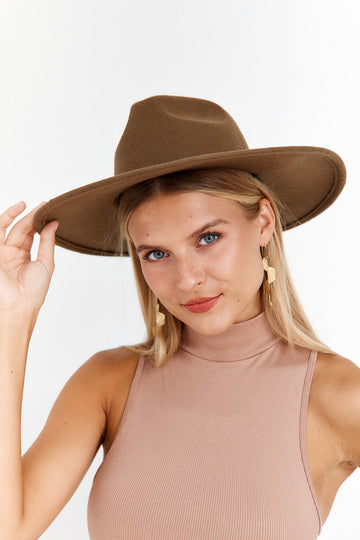 SALE - Cassia Banded Felt Hat