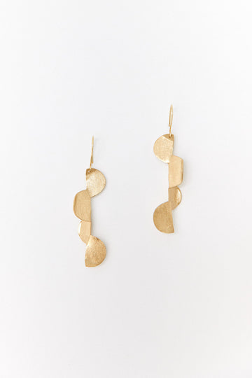 Ink + Alloy Four Half Circle Twisted Drop Earrings