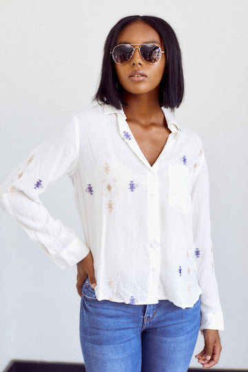 Delaney Button Down Blouse