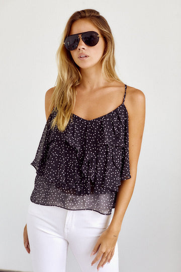 Elly Printed Double Layer Blouse