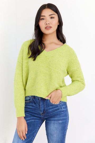SALE - Raegan V Neck Sweater