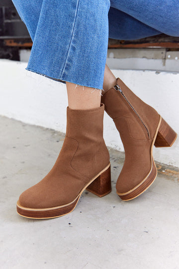 SALE - Alexandra Suede Bootie