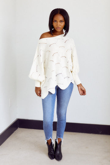 Olivia Open Knit Sweater