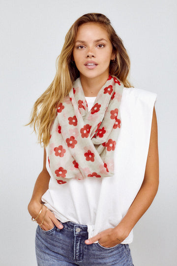 Kali Floral Infinity Scarf