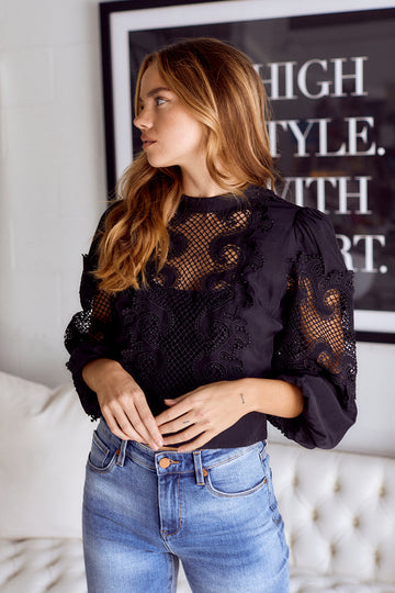 Mercer Lace Detail Blouse