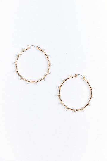 Freya Beaded Hoops