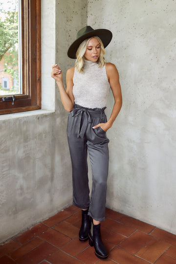 Sayde Tie Waist Flared Pants