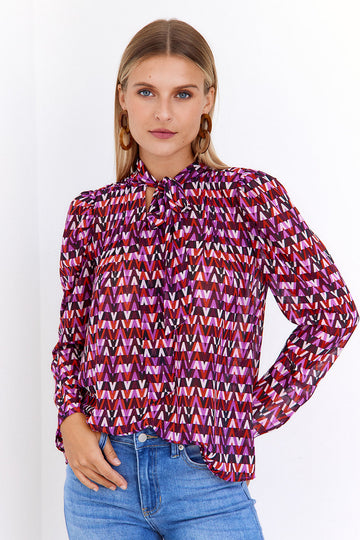 SALE - Anna Printed Blouse
