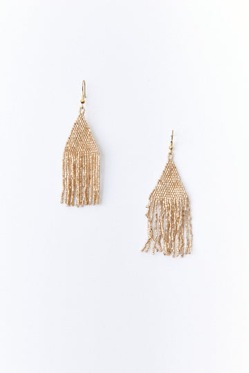 Cora Beaded Tassel Earrings