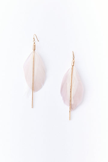 Martha Feather Drop Earrings
