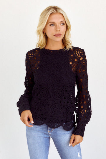 Morena Crochet Style Shirt