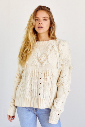 Ainsley Fringe Sweater