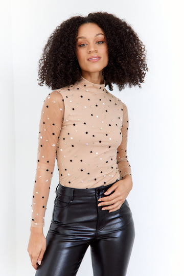 SALE - Carmen Polka Dot Bodysuit