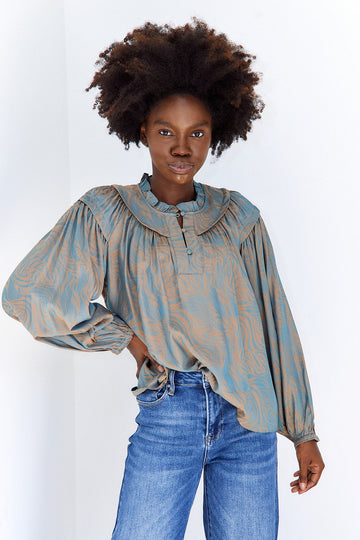 SALE- Gigi Printed Blouse