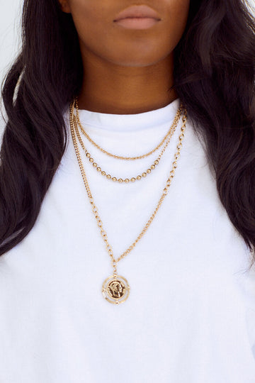 Verona Coin Layered Necklace