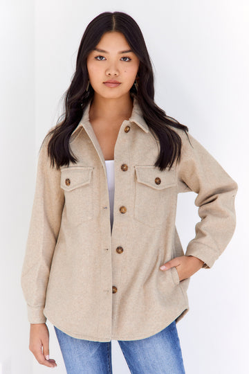 Winsley Button Front Fleece Shacket