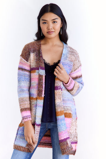 SALE - Izzy Striped Knit Cardigan
