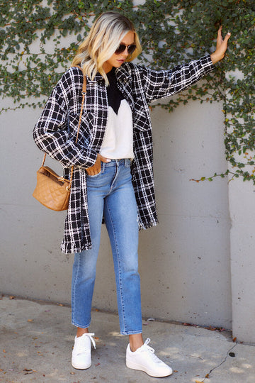 Tara Plaid Coat