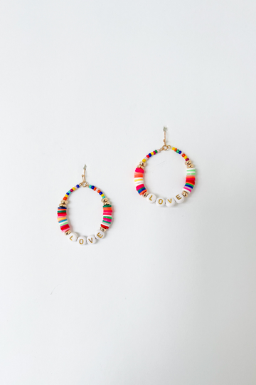 SALE - Violet Love Circle Earring
