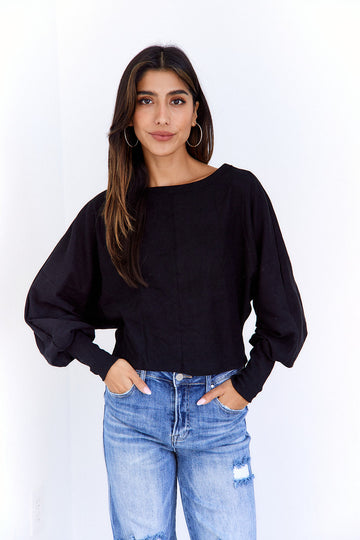 SALE- Daniella Cropped Knit Top