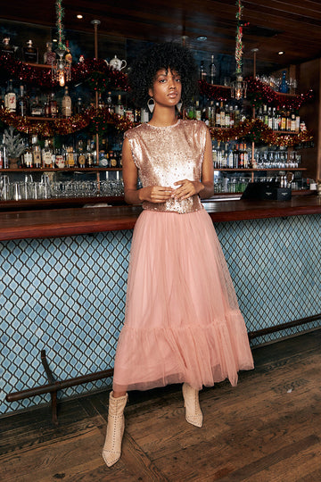 Lovette Tule Maxi Skirt