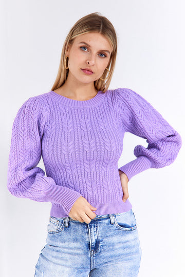 SALE - Milan Fitted Cable Knit Sweater