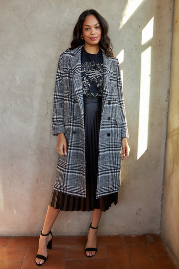 Carole Plaid Coat