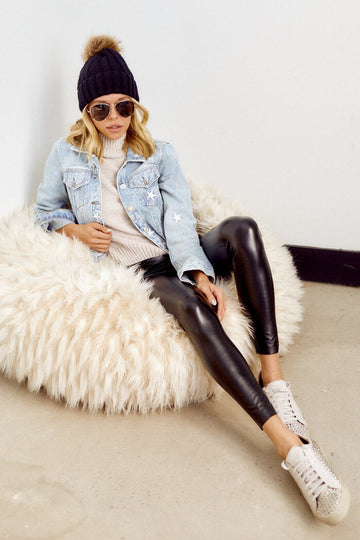Maggi Faux Leather Legging