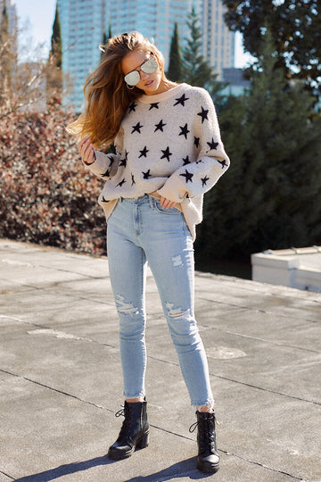 Millie Star Printed Sweater