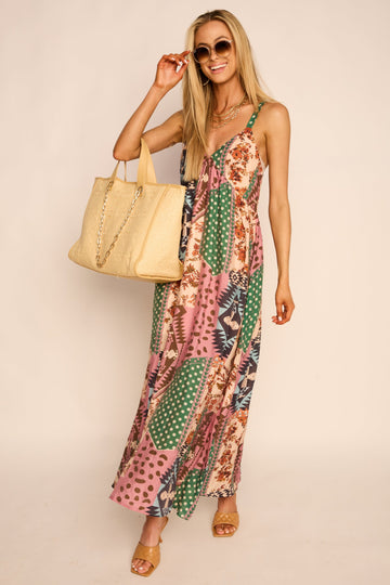 Parker Patterned Midi Dress