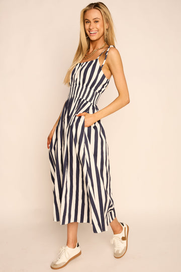 Bennet Striped Midi Dress