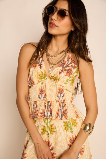 Jaci Printed Peplum Top