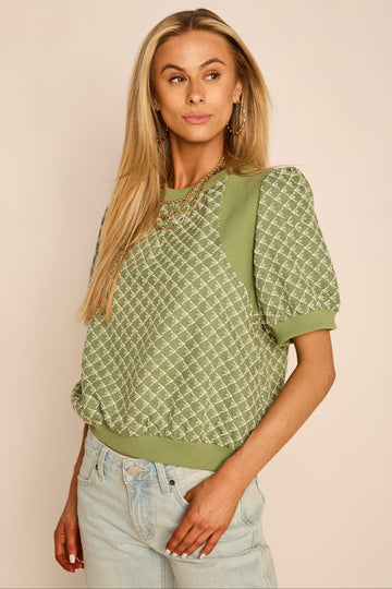Annabelle Ribbed Knit Detailed Top